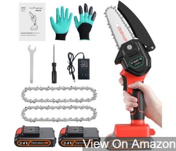 Mini portable cordless chainsaw by Vatemax